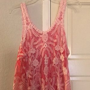 Timing lace chemise color; Pink/white size; M/L